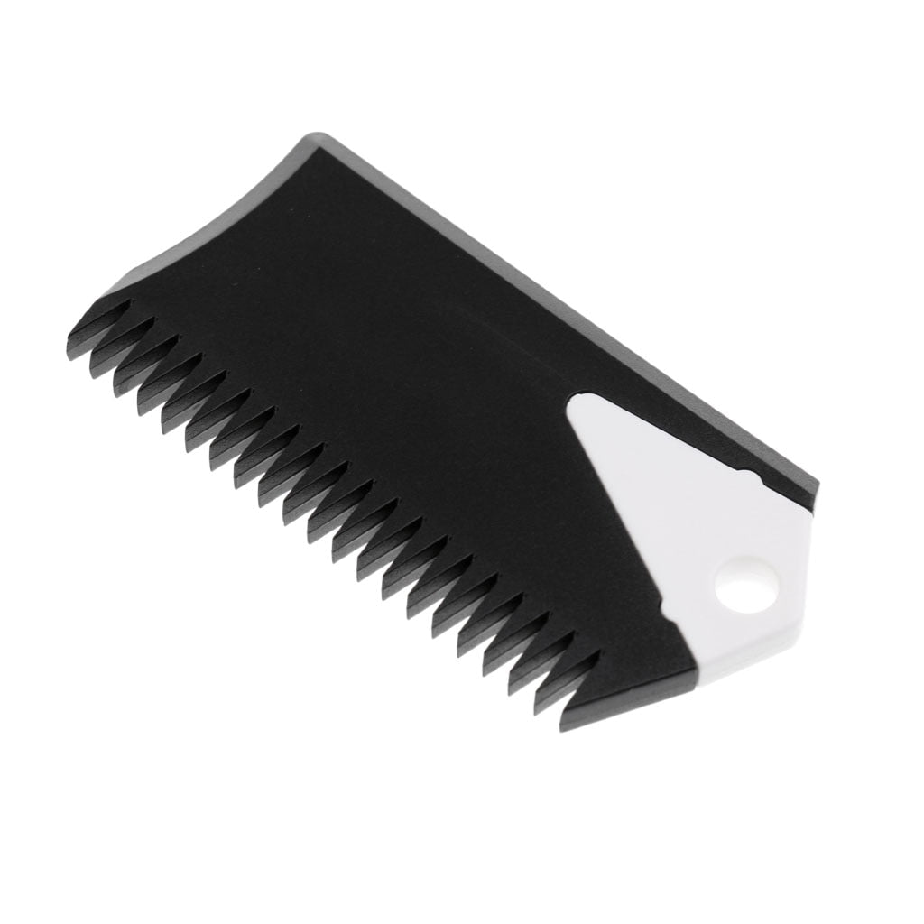 8.5cm Surfboard Wax Comb SUP Surf Board Wax Remove Comb With Fin Key Black