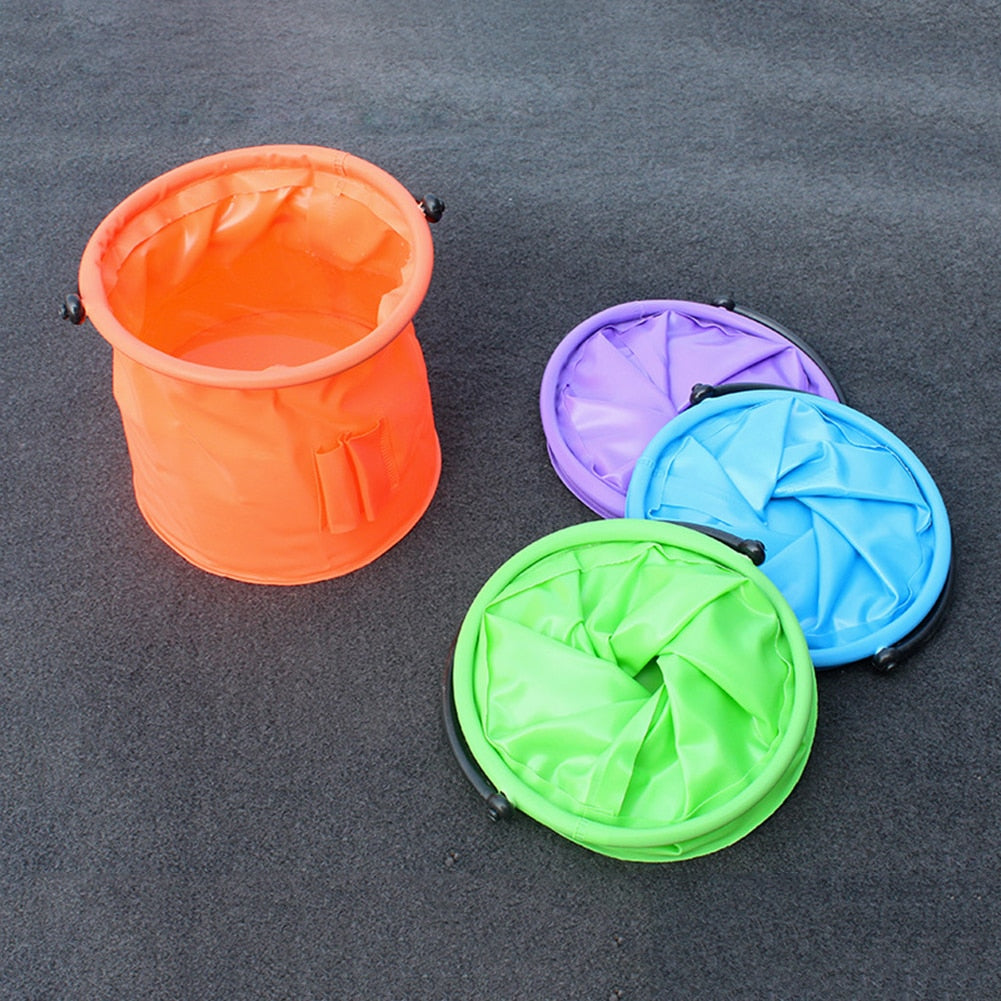 Plastic Folding Bucket Portable Collapsible Fishing Bucket For Washing Painting Brush