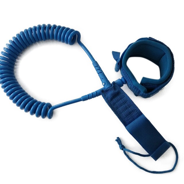 10ft 7mm Surfboard Leash Elastic Rotatable Retractable Coiled Spring Leg