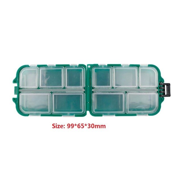 Portable Fishing Tackle Box Waterproof Plastic Fishing Lure Hook Rig Bait Storage Case Organizer Container Fish Lures Pesca