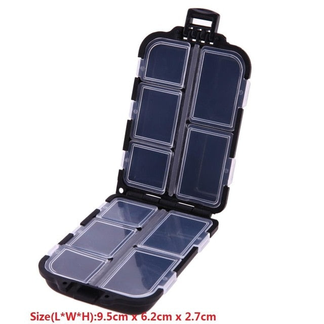 Portable Fishing Tackle Box Waterproof Plastic Fishing Lure Hook Rig Bait Storage Case Organizer Container Fish Lures Pesca