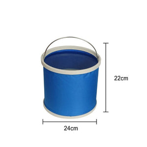 Thickening Portable Folding Bucket Outdoor Camping Fishing Bucket Car Storage Container Car Wash Bucket Cleaning Tools #LR5