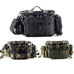 Fishing Tackle Bags Multifunctional Fishing Lures Reel Storage Case Outdoor Single Shoulder Bags Crossbody Waist Pack Pesca