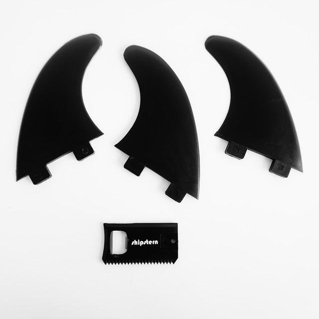 Fcs Surfboard Fins Surf Fin Surfing Fins Medium Size Thrusters With Accessories Leash Plug Fin Plugs Screw & Key (3pcs)