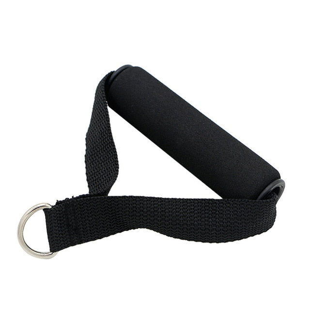 Sport Accessories D-ring Spring Pull Rope Cable Bar Elastic String Foam Handle Fitness Equipment Strength Eercise