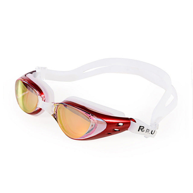 Swimming Goggles Anti-Fog UV Adjustable Plating Men Women Waterproofw