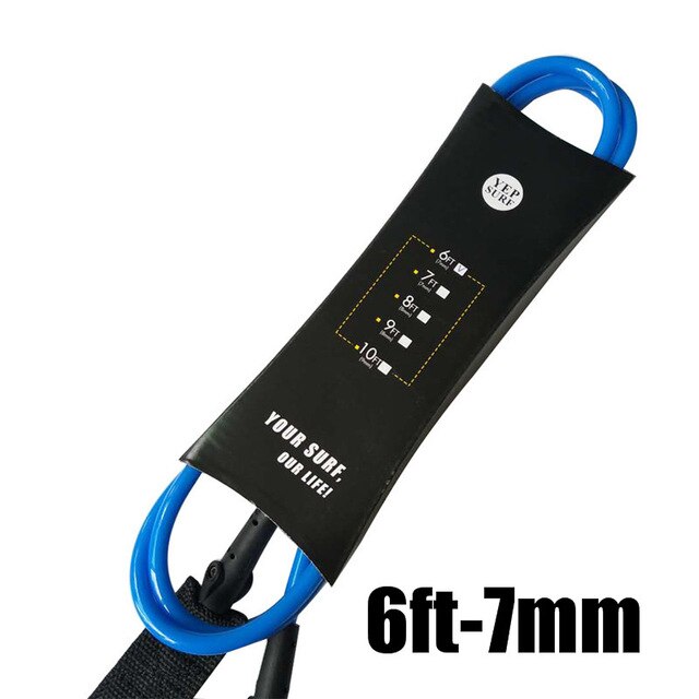 1pc Straight Leash 6ft,7ft,8ft,9ft 7mm Surfboard Leash Yep.surf Super