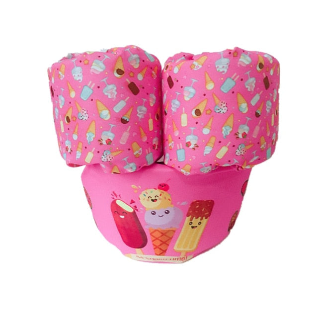 2-6 kids swim arm rings Baby life jacket floating kids safety