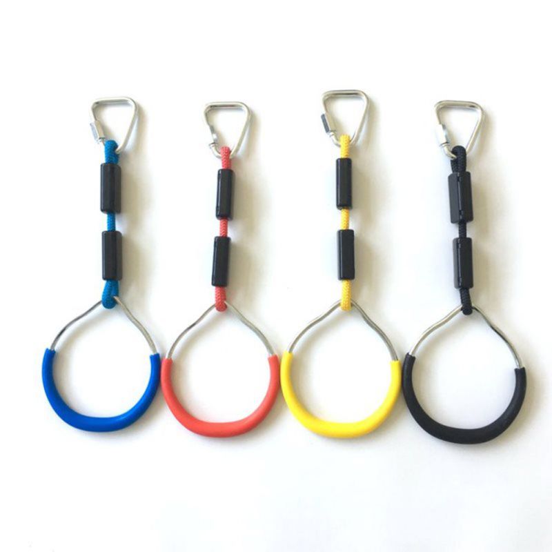 Fitness Gymnastic Rings Rope Climbing Wall Ring Kids Outdoor Physical