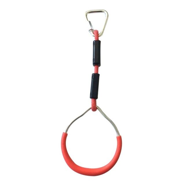 Fitness Gymnastic Rings Rope Climbing Wall Ring Kids Outdoor Physical