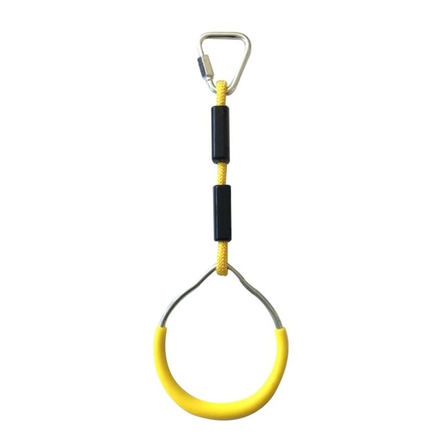Fitness Gymnastic Rings Rope Climbing Wall Ring Kids Outdoor Physical
