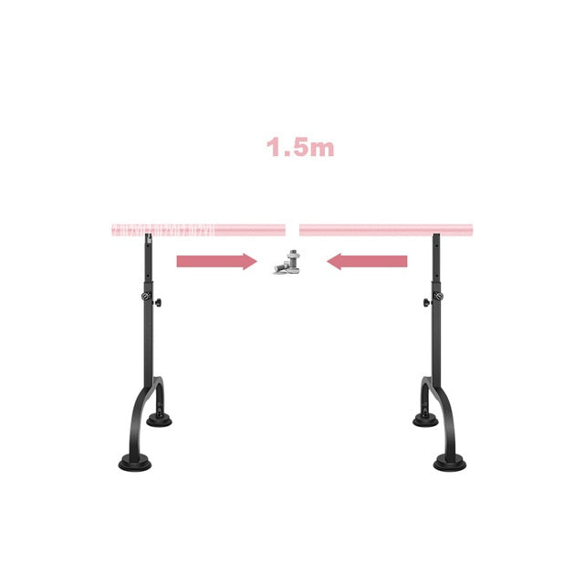 Mobile Dance Room Studio Horizontal Bar Gym School Indoor Fitness Liftable Leg Pressing Pole Adult Children Steel Ballet Barre