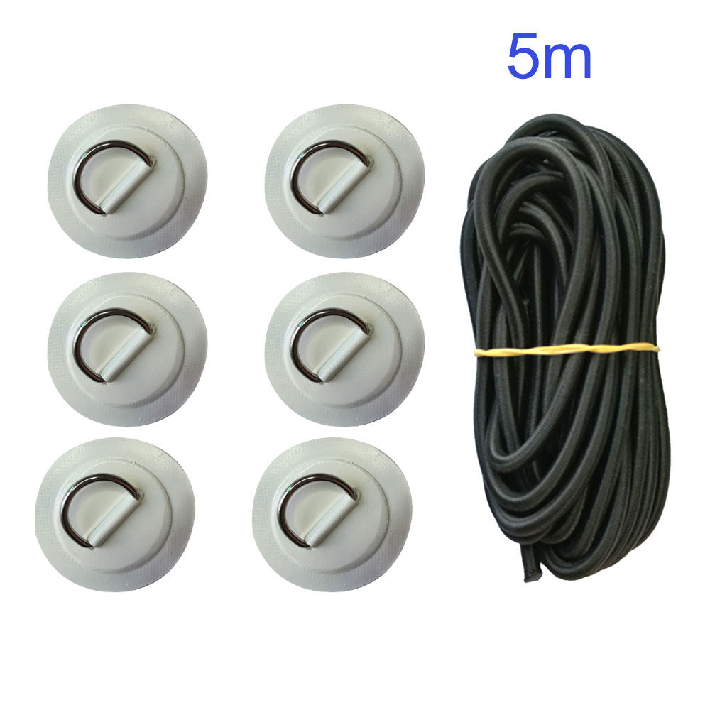 PVC Patch With Stainless Steel D Ring Deck Rigging Sup Round Ring