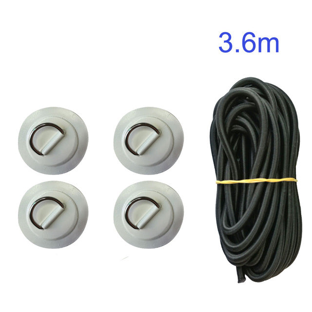 PVC Patch With Stainless Steel D Ring Deck Rigging Sup Round Ring