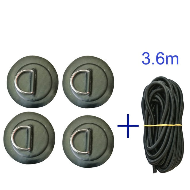 PVC Patch With Stainless Steel D Ring Deck Rigging Sup Round Ring