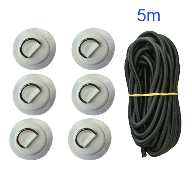 PVC Patch With Stainless Steel D Ring Deck Rigging Sup Round Ring