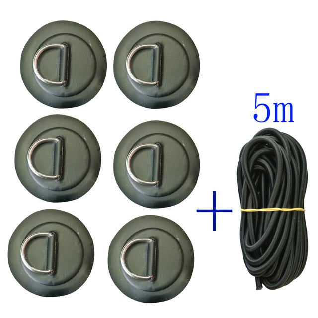 PVC Patch With Stainless Steel D Ring Deck Rigging Sup Round Ring