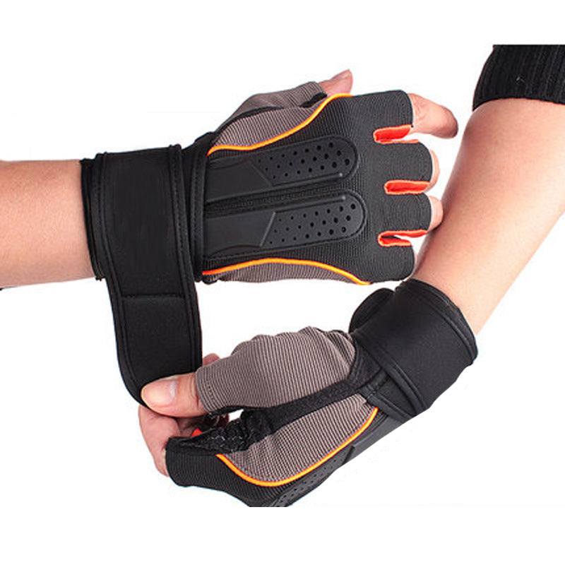 Unisex Gym Gloves Heavyweight Sports Exercise Weight Lifting Gloves Body Building Training Sport Fitness Gloves Fiting Cycling
