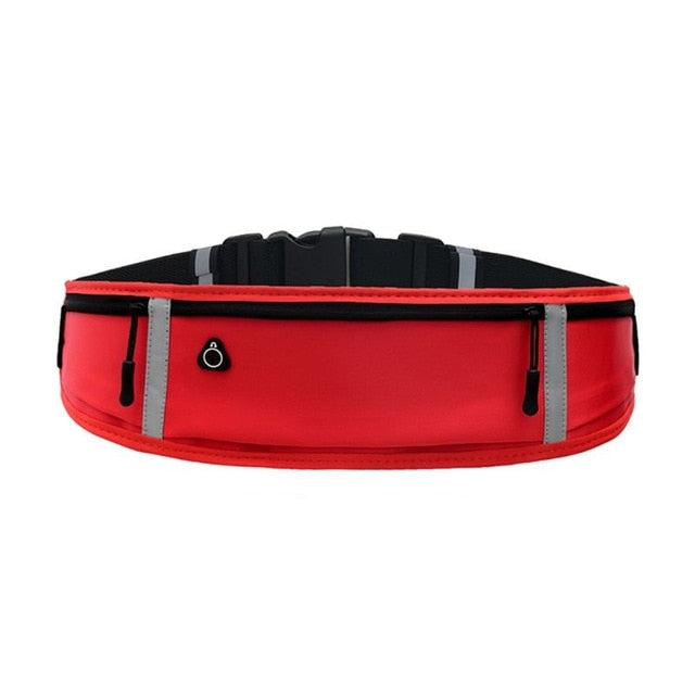 Sport Accessories Outdoor Running Waist Bags 3 Pockets Waterproof Mobile Phone Holder Jogging Belt Belly Women Gym Fitness Bag
