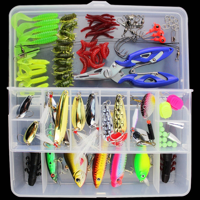 101pcs Lure Kit Set Spinner Box Accessories
