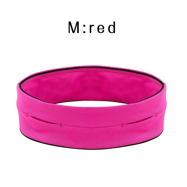 REXCHI Ultralight Running Belt for Men Women Sports Waist Bag Elastic Phone Holder Pack Hiding Anti-thief Sport Accessories
