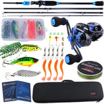 Rod and Casting Reel Set 100M Fishing Line Lures Hooks