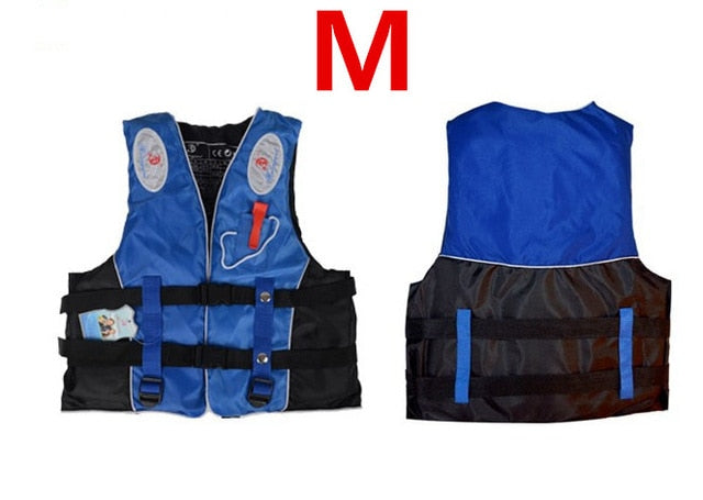 Polyester Adult Life Vest Jacket Water Sports Man kids Jacket Swimming Boating Ski Drifting Life Vest with Whistle M-XXXL Sizes