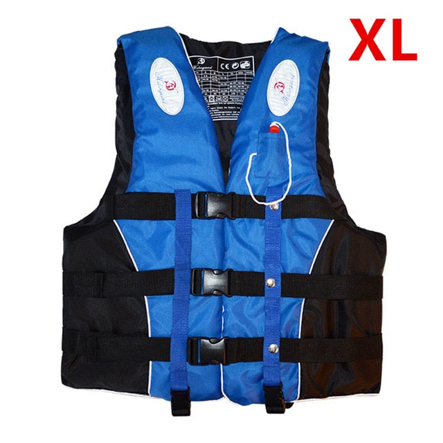 Polyester Adult Life Vest Jacket Water Sports Man kids Jacket Swimming Boating Ski Drifting Life Vest with Whistle M-XXXL Sizes