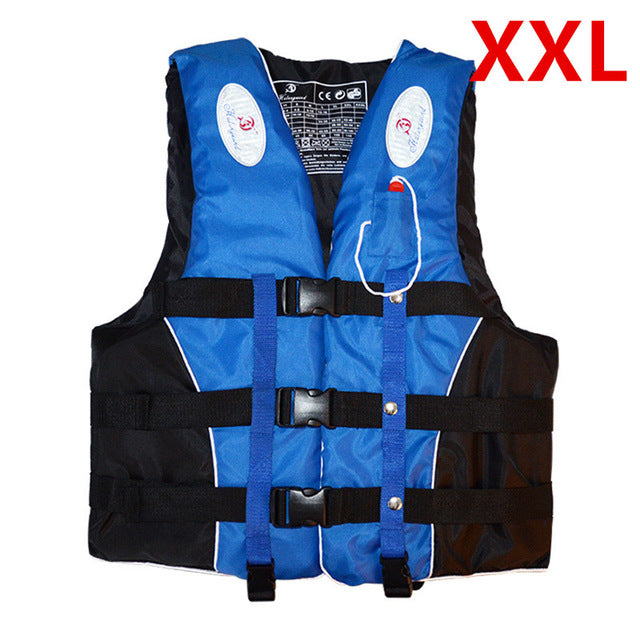 Polyester Adult Life Vest Jacket Water Sports Man kids Jacket Swimming Boating Ski Drifting Life Vest with Whistle M-XXXL Sizes