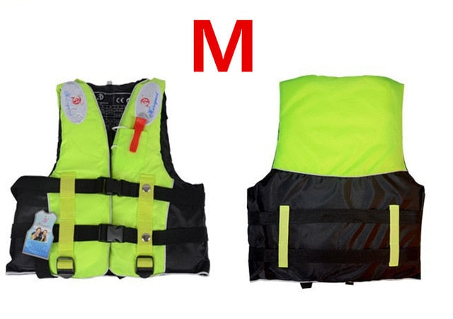Polyester Adult Life Vest Jacket Water Sports Man kids Jacket Swimming Boating Ski Drifting Life Vest with Whistle M-XXXL Sizes