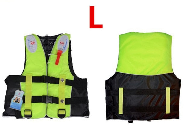 Polyester Adult Life Vest Jacket Water Sports Man kids Jacket Swimming Boating Ski Drifting Life Vest with Whistle M-XXXL Sizes