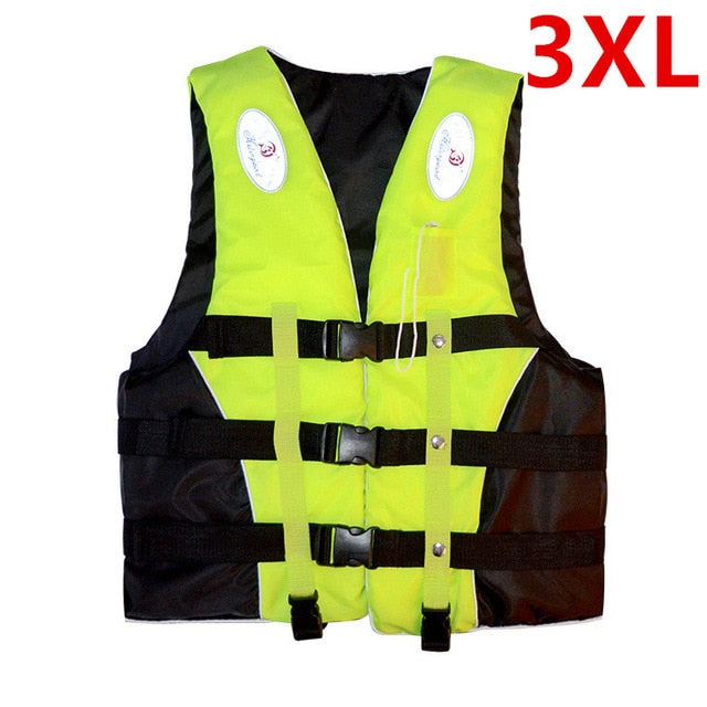 Polyester Adult Life Vest Jacket Water Sports Man kids Jacket Swimming Boating Ski Drifting Life Vest with Whistle M-XXXL Sizes