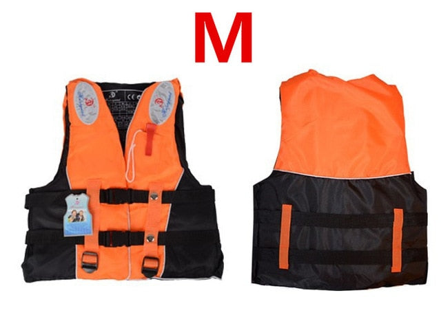 Polyester Adult Life Vest Jacket Water Sports Man kids Jacket Swimming Boating Ski Drifting Life Vest with Whistle M-XXXL Sizes