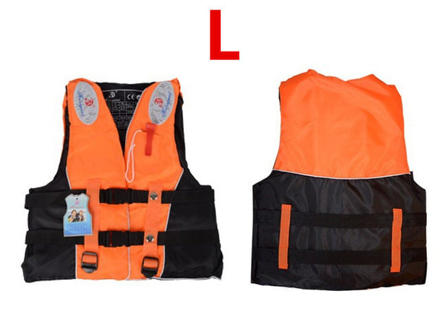 Polyester Adult Life Vest Jacket Water Sports Man kids Jacket Swimming Boating Ski Drifting Life Vest with Whistle M-XXXL Sizes