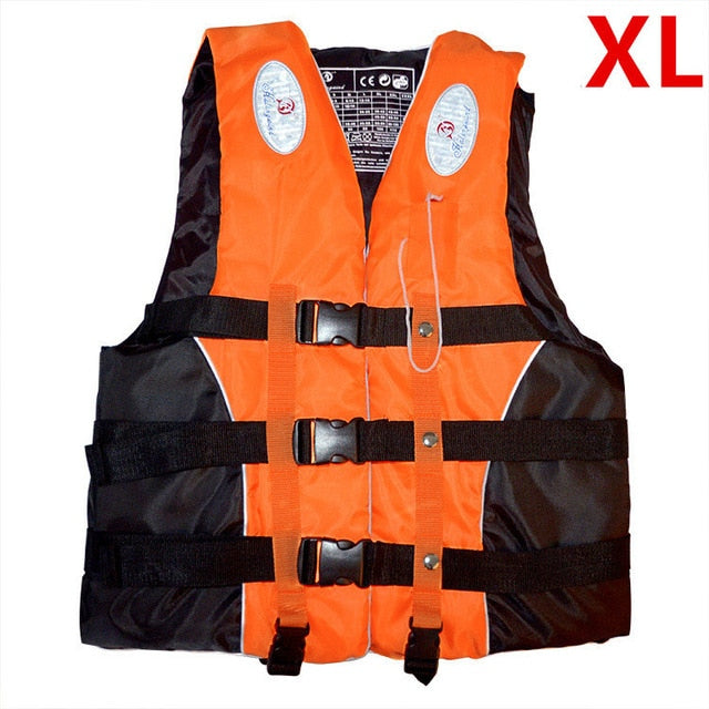 Polyester Adult Life Vest Jacket Water Sports Man kids Jacket Swimming Boating Ski Drifting Life Vest with Whistle M-XXXL Sizes