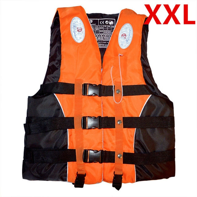 Polyester Adult Life Vest Jacket Water Sports Man kids Jacket Swimming Boating Ski Drifting Life Vest with Whistle M-XXXL Sizes
