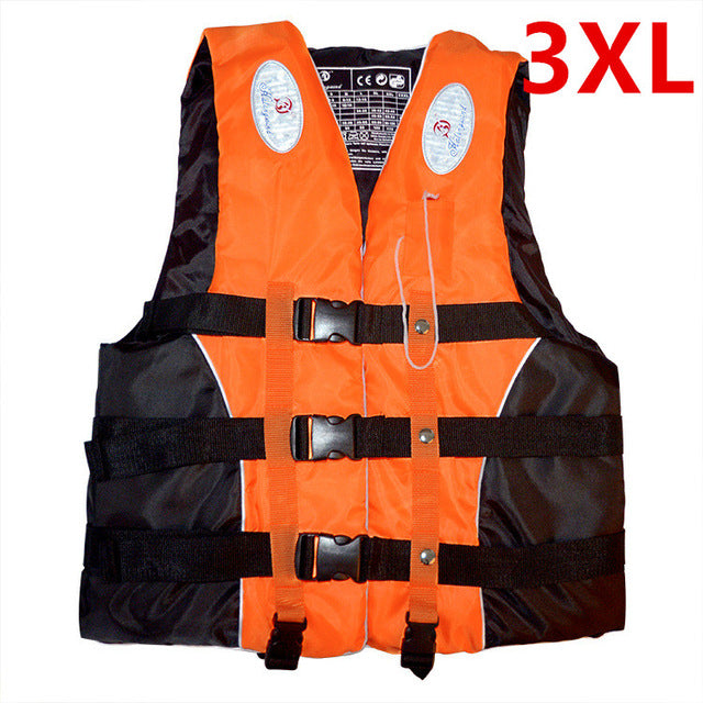 Polyester Adult Life Vest Jacket Water Sports Man kids Jacket Swimming Boating Ski Drifting Life Vest with Whistle M-XXXL Sizes