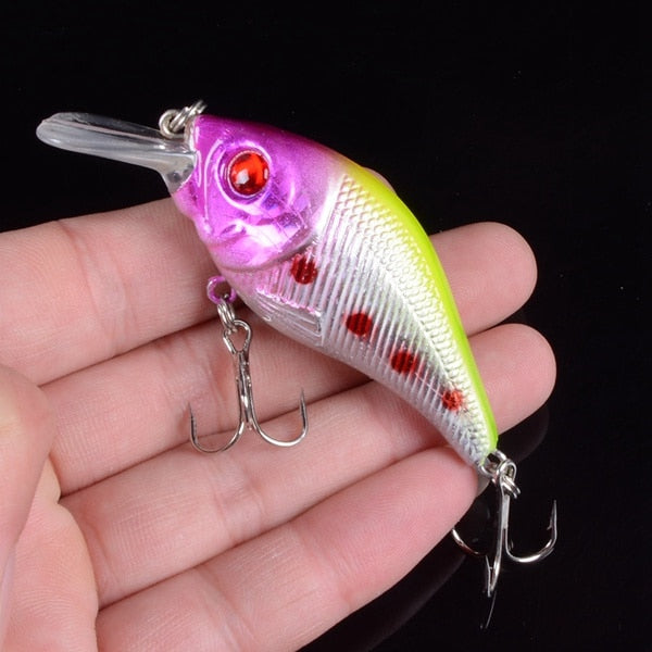 Fishing Minnow Bait Treble Hooks Sinking