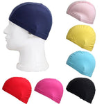 Adult Women & men Pure Color Swimming Caps