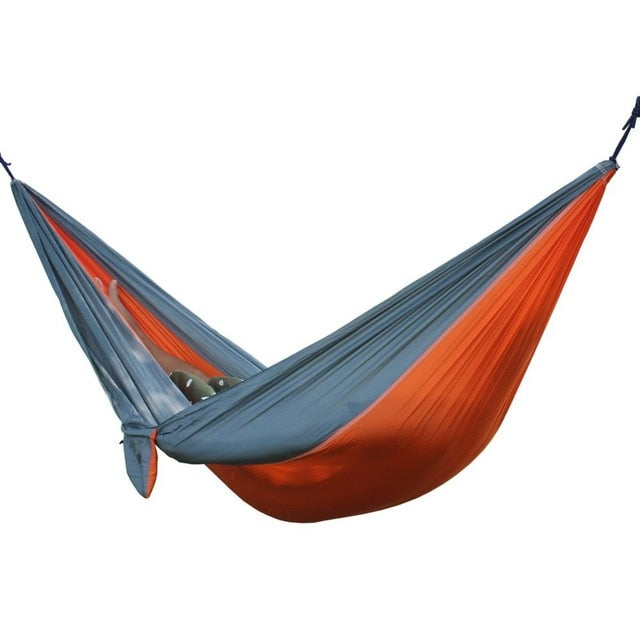 Portable Outdoor Camping Hammock with Mosquito Net Parachute Fabric Tent Backpacking Travel Survival Hunting Sleeping Bed hot
