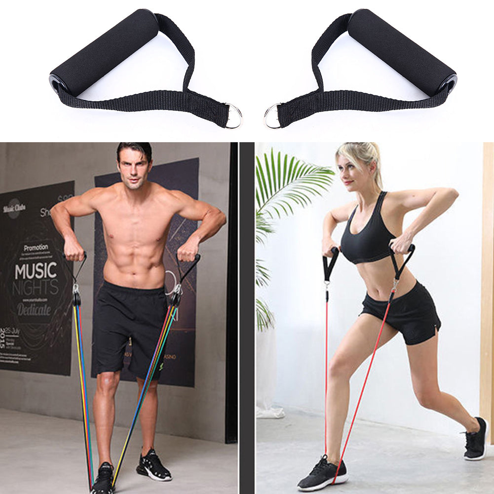 Elastic Pull Rope Handle Padded Bar Fitness