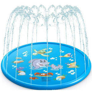 170cm Kids Inflatable Water spray pad Round Water Splash Play Pool Playing Sprinkler