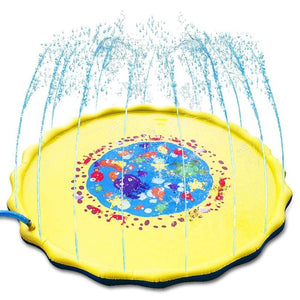 170cm Kids Inflatable Water spray pad Round Water Splash Play Pool Playing Sprinkler