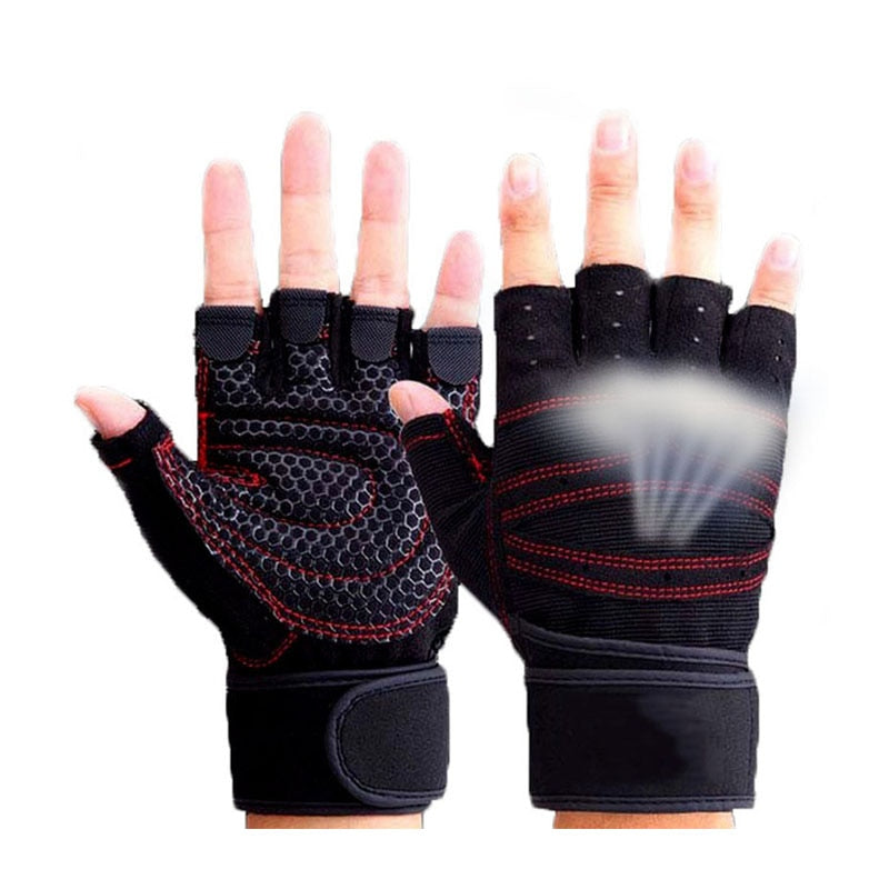 Half Finger Gym Gloves Heavyweight Sports