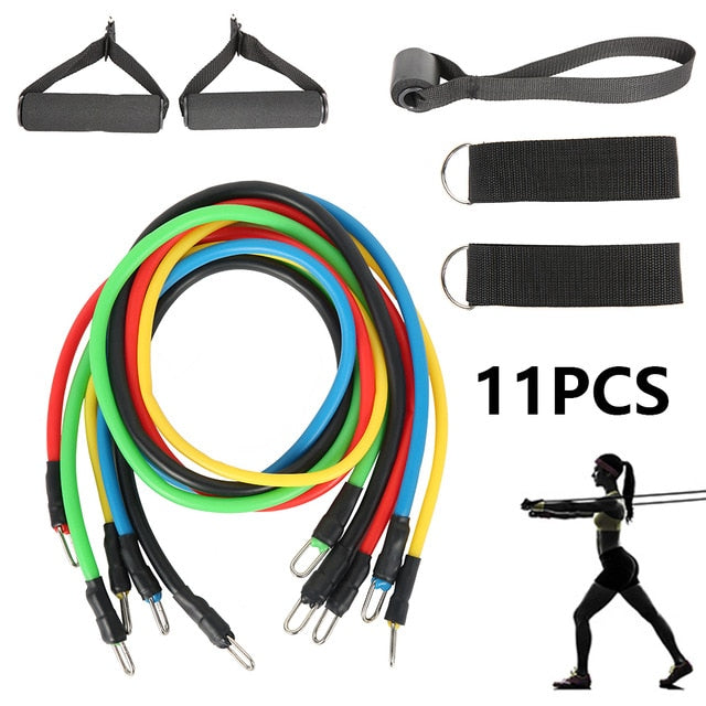 Yoga Band rope Elastic Rubber Latex Expander Home Fitness