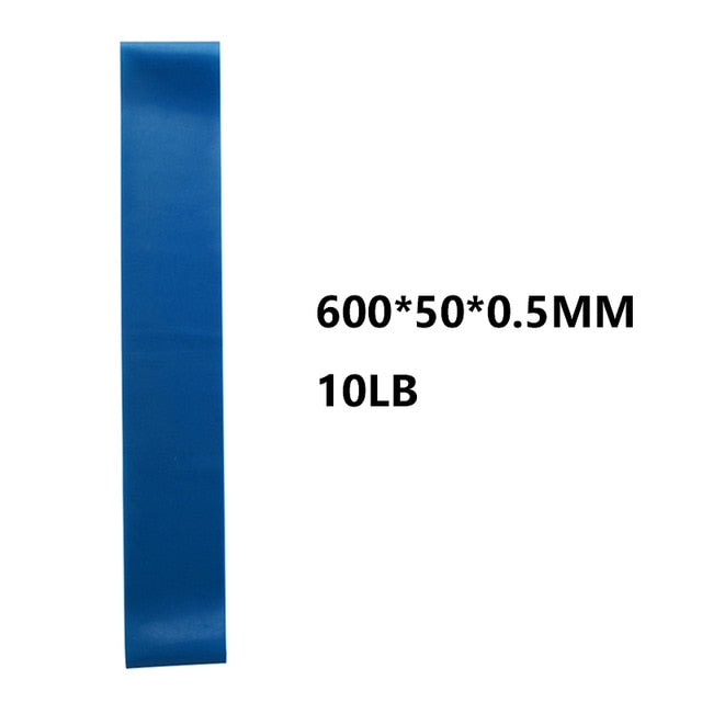 5PCS Yoga Resistance Rubber Bands Fitness Equipment 0.35mm-1.1mm