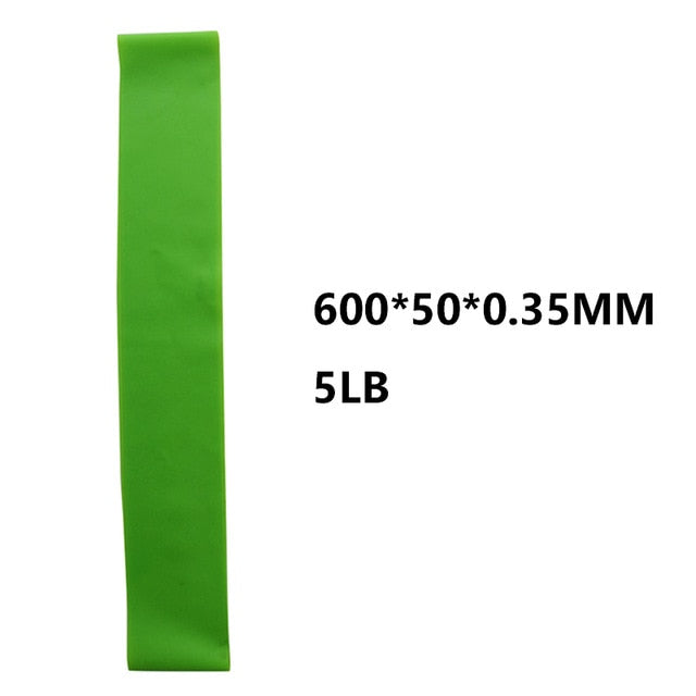 5PCS Yoga Resistance Rubber Bands Fitness Equipment 0.35mm-1.1mm