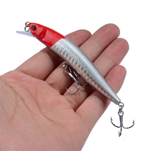 Fishing Bait 3D Eye 10cm/8.2g Minnow Crankbait Wobblers Perch Artificial Bait Pike Carp Bait Swim