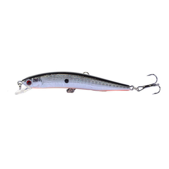 Fishing Bait 3D Eye 10cm/8.2g Minnow Crankbait Wobblers Perch Artificial Bait Pike Carp Bait Swim