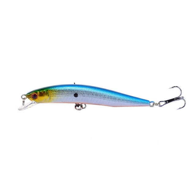 Fishing Bait 3D Eye 10cm/8.2g Minnow Crankbait Wobblers Perch Artificial Bait Pike Carp Bait Swim